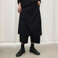 Load image into Gallery viewer, Fake Two Piece Irregular Hip Hop Cropped Culottes
