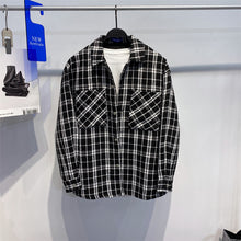 Load image into Gallery viewer, Plaid Weave Shirt Jacket
