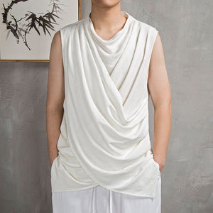 Summer Cotton Linen Sleeveless Vest