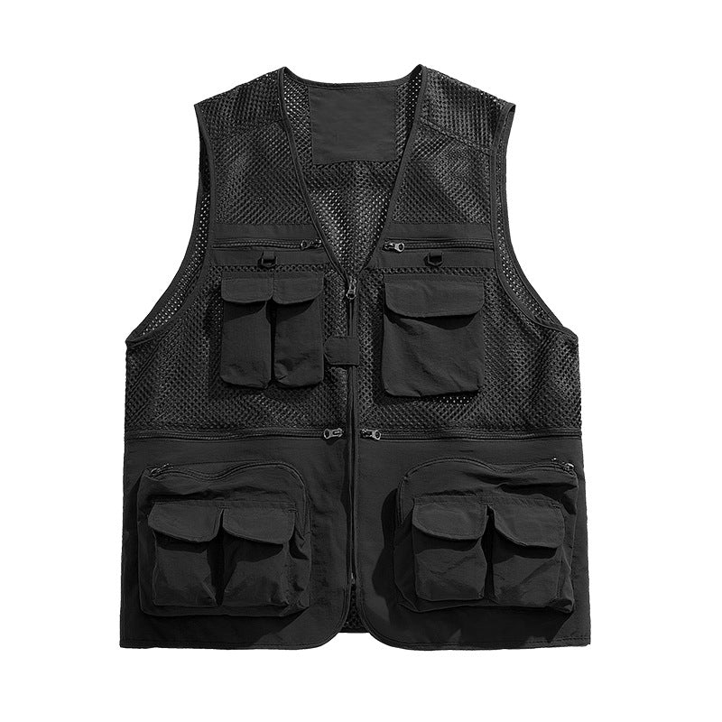 Multi-Pocket Mesh Vest