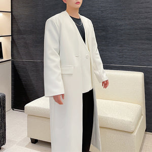 Fake Two-piece Mid-length Trench Coat