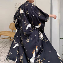 Load image into Gallery viewer, Printed Half Sleeves Long Flowy Coat
