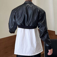 Load image into Gallery viewer, Black Short Zip PU Leather Jacket
