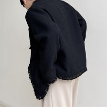 Load image into Gallery viewer, Vintage Tassel Single Breasted Collarless Jacket
