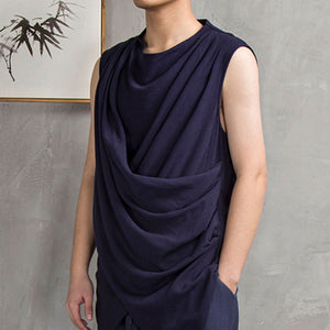 Summer Cotton Linen Sleeveless Vest