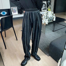 Load image into Gallery viewer, Retro Striped High-waist Casual Pants
