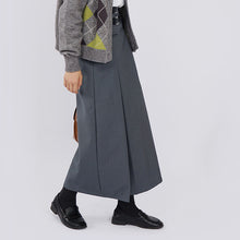 Load image into Gallery viewer, A-line Suit Skirt With Double Belt
