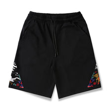 Load image into Gallery viewer, Kirin Embroidered Five Points Casual Shorts
