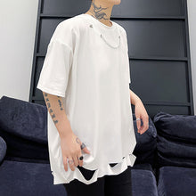 Load image into Gallery viewer, Chain Ripped Short Sleeve T-Shirt
