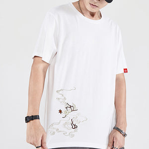 Phoenix Embroidered Short Sleeve T-Shirt