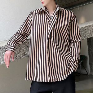 Pinstripe Lapel Shirt