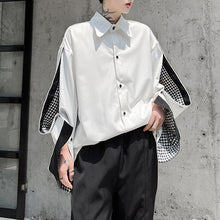 Load image into Gallery viewer, Contrast Panel Button Sleeves Shirt
