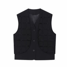 Load image into Gallery viewer, Stitching Double Layer Vest Jacket
