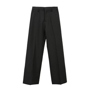 Solid Color Basic Trousers