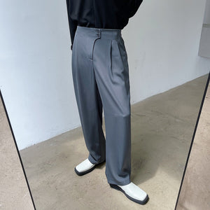 Casual Straight Drape Trousers