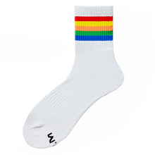 Load image into Gallery viewer, Rainbow Stripe Sports Socks
