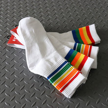 Load image into Gallery viewer, Rainbow Stripe Sports Socks
