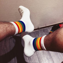 Load image into Gallery viewer, Rainbow Stripe Sports Socks
