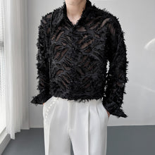 Load image into Gallery viewer, Sheer Fringed Fringed Shirt
