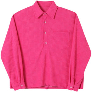 Bright Half-Placket Pullover Shirt