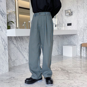 Plaid Loose Casual Straight-leg Pants