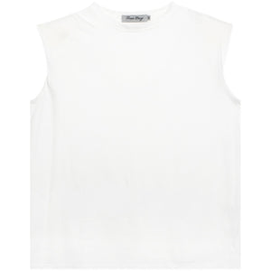 Summer Shoulder Pad Sleeveless T-Shirt