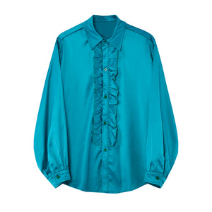 Retro Lace Decoration Shirt