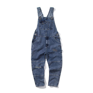 Men's Loose Straight-Leg One-Piece Overalls