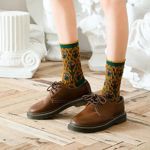 Ethnic Cute Floral Socks