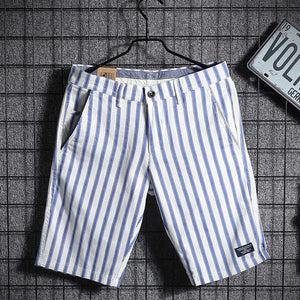 Summer Striped Five Point Shorts