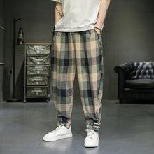 Load image into Gallery viewer, Men&#39;s Plaid Harem Pants
