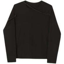 Load image into Gallery viewer, Irregular Strappy Long Sleeve T-shirt
