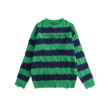 Load image into Gallery viewer, Chunky Striped Sweater Knit Top
