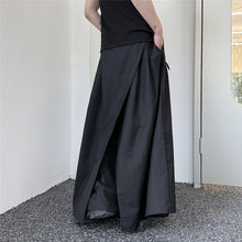 Load image into Gallery viewer, Dark Knight Double Layer Wide-Leg Trousers
