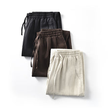 Load image into Gallery viewer, Cotton Linen Mid-Rise Baggy Pants
