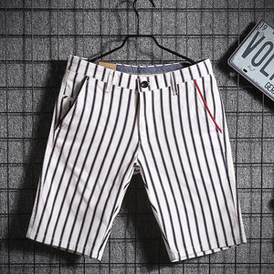 Summer Striped Five Point Shorts