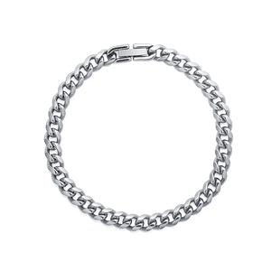 Hip Hop Thin Titanium Steel Bracelet