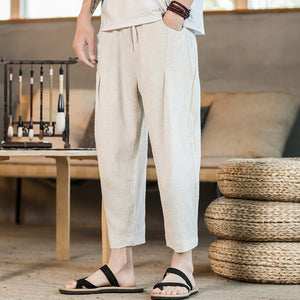 Men's Summer Linen Loose Casual Pants