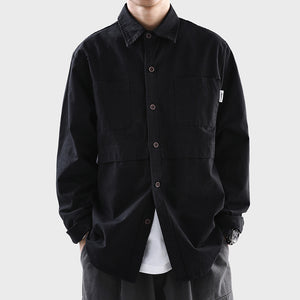 Loose Long Sleeve Cargo Shirt