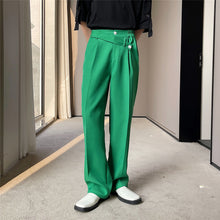 Load image into Gallery viewer, Irregular Belt Embellished Slacks
