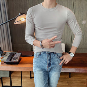 Slim Fit Stretch Long Sleeve T-Shirt