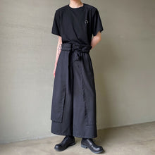 Load image into Gallery viewer, Vintage Tie Loose Wide Leg Pants
