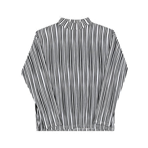 Striped Turtleneck T-Shirt