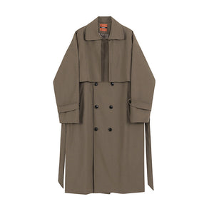 Double-breasted Mid-length Trench Coat