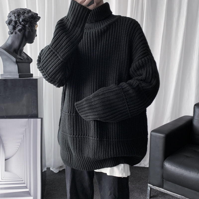 Solid Knit Turtleneck Sweater