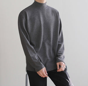 Winter High Neck Long Sleeve T-shirt