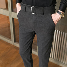 Load image into Gallery viewer, Slim Little Feet Casual Suit Pants
