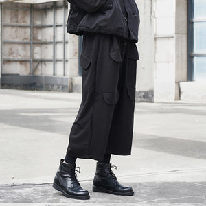 Loose Wide-leg Slacks