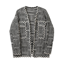 Load image into Gallery viewer, Round Neck Knitted Cardigan Coat
