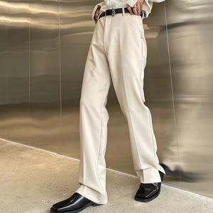 Solid Color Basic Trousers